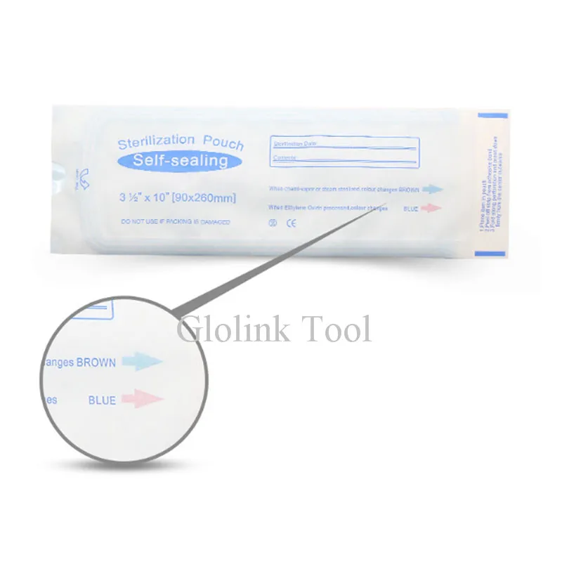 200 шт. одноразовые принадлежности для татуировок пакеты стерилизации 165x90 мм