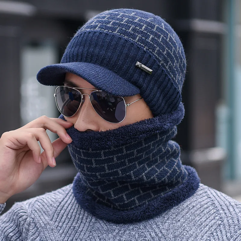 2018 зимние шапки Skullies Beanies бини для мужчин и женщин шерстяной шарф Балаклава маска