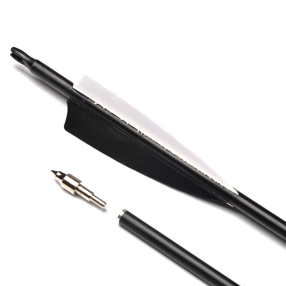 Стрелы из углеродного волокна с черно белыми стержнями 550 6/12/24 шт.|carbon shaft arrow|carbon