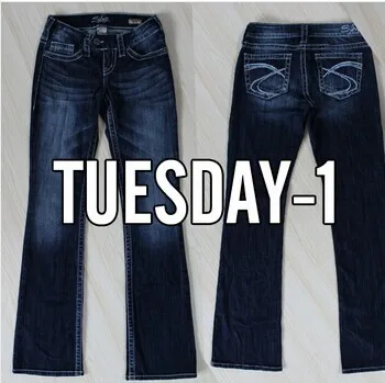 Free Shipping Silver Jeans for women's 