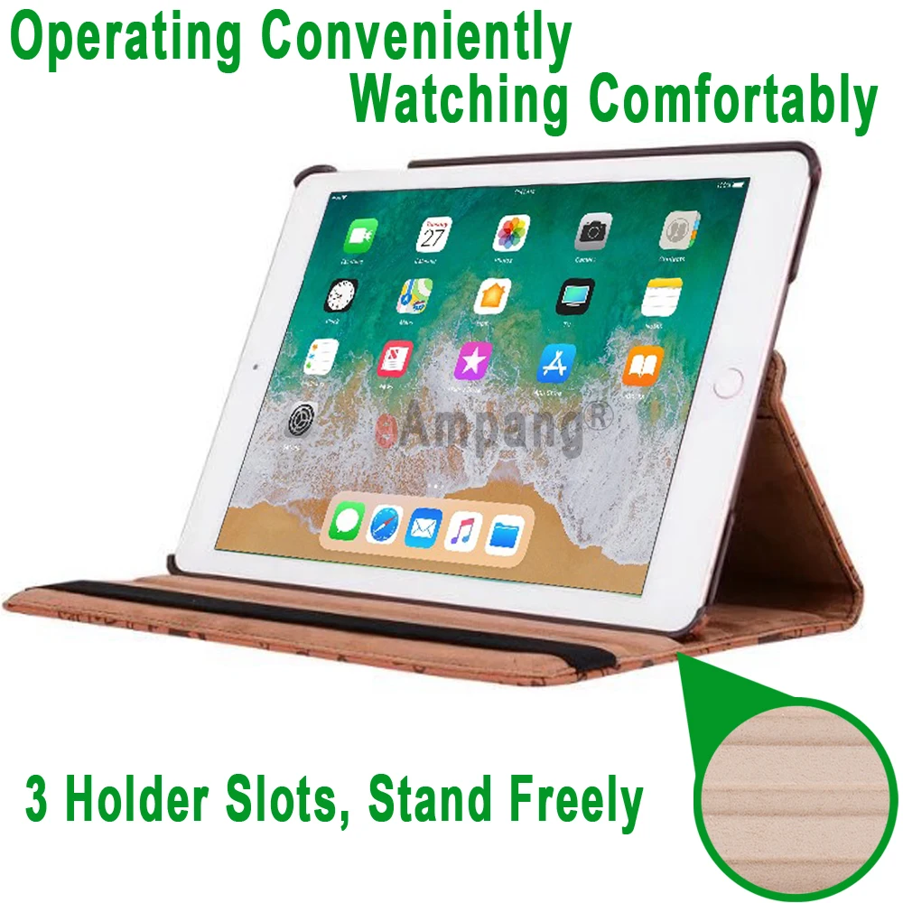 Модный чехол с рисунком для Apple iPad 9 7 2018 2017 6 6th 5 5th Generation Air 2 Air2 360 Вращающийся