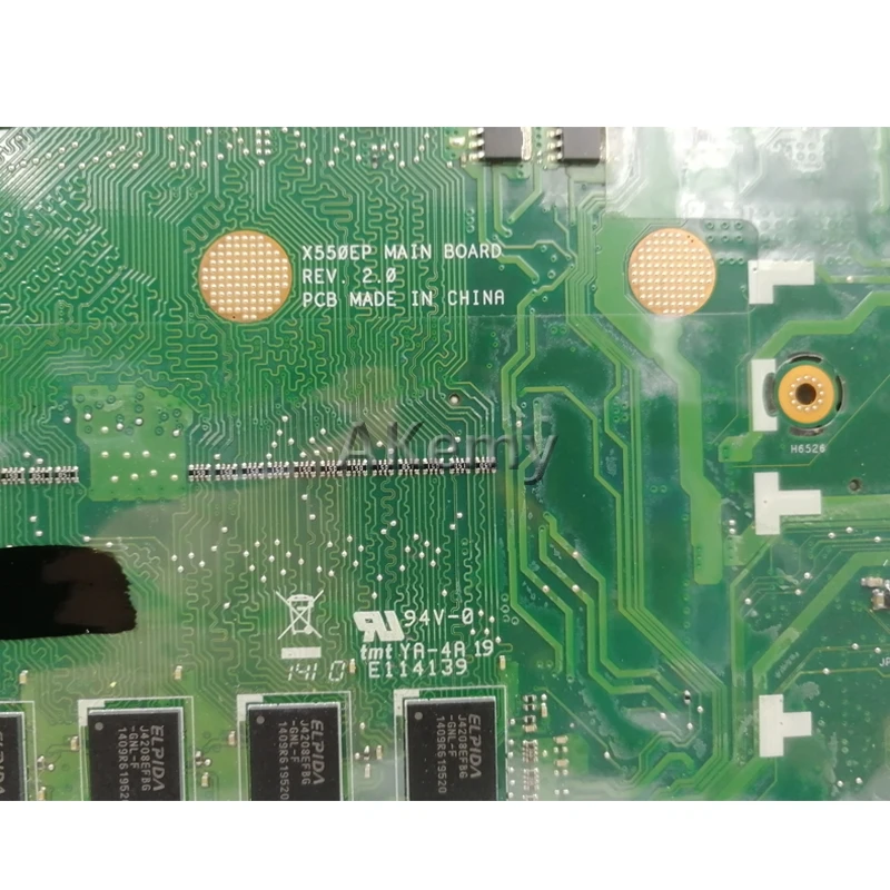 AK X550EA материнская плата для ноутбука For Asus X550EP X550E X552E тест оригинальная 2G RAM A4