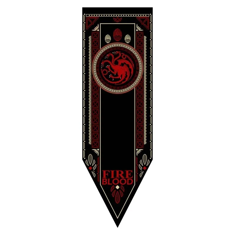 House Targaryen Флаг игры престолов таргариен Старк Талли Ланнистер Баратеон Мартелл Болтон флаги и баннеры игра трон домашний Декор флаг - Цвет: House Targaryen