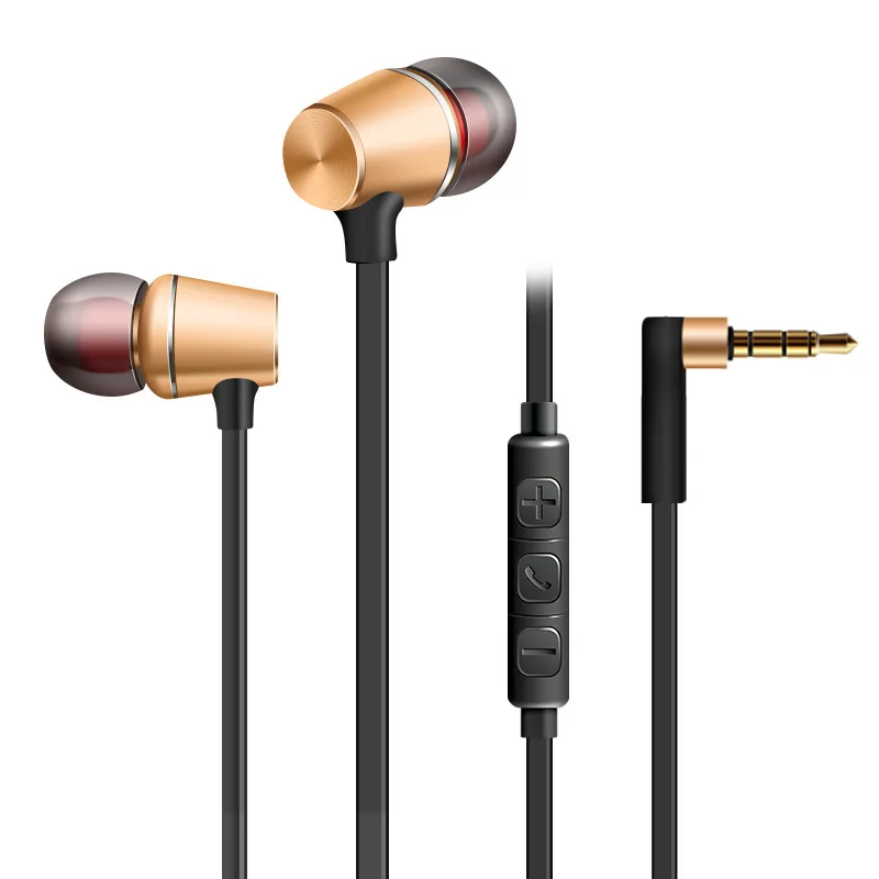 Magnetism Wired Earphone Stereo Bass Sound Headset Metal In-Ear With Mic 3.5mm Jack Earbuds Earpiece | Электроника