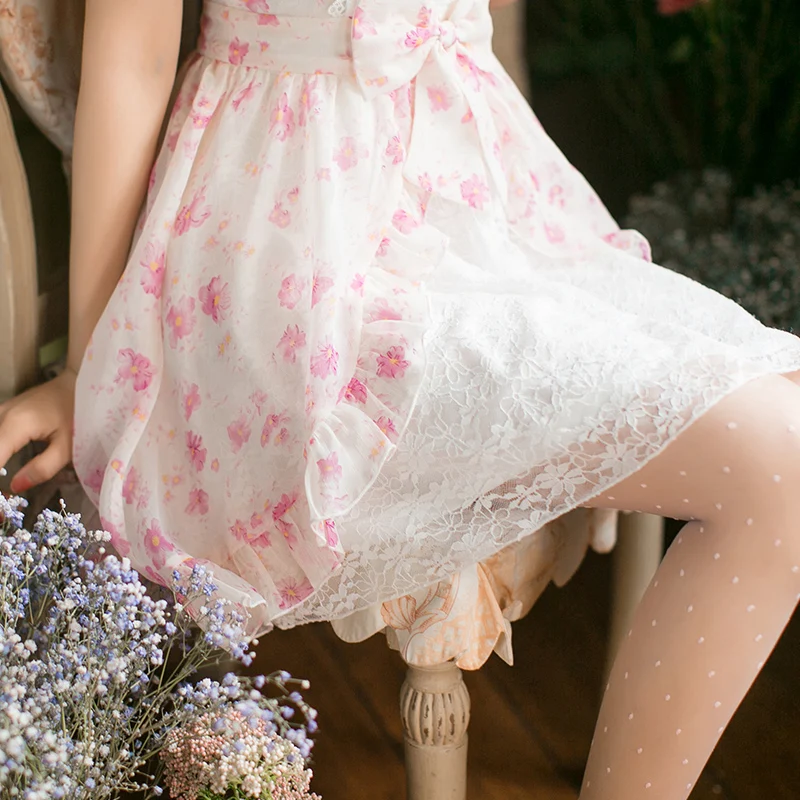 Платье принцессы в японском стиле изящное платье с короткими рукавами C22AB7066|lolita