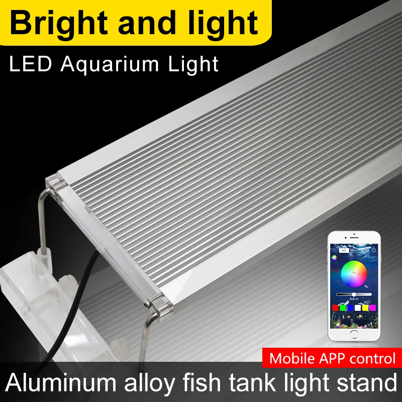 60-80CM RGB Led Lamp For Aquarium Led Lighting Fish Tank Light For Aquarium LED Lamp Marine 60CM 70CM 80CM LED Aquarium Light