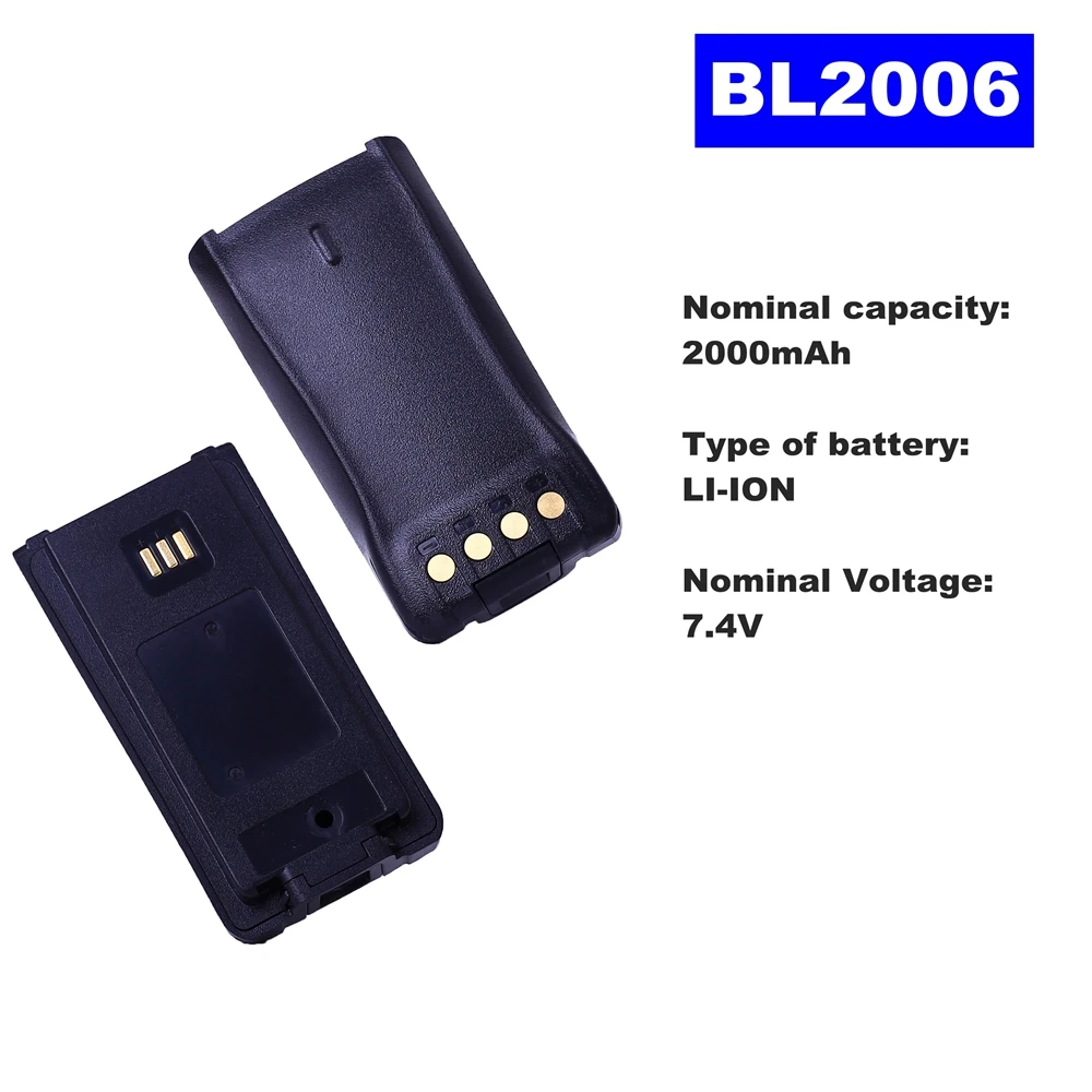 7 4 V 2000mAh литий ионная Радио батарея BL 2006 для HYT Walkie Talkie PD780/PD780G PD700/PD700S двухстороннее