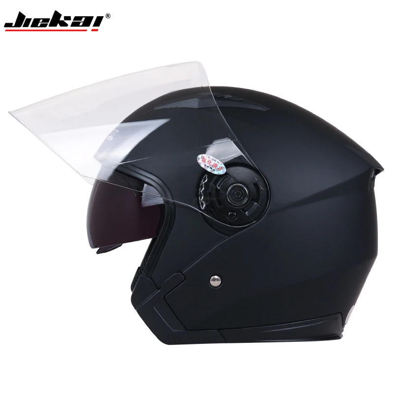 Шлем мото rcycle с открытым лицом для мотоцикла cicleta cascos para мото гоночный мотоцикл JIEKAI винтажные шлемы с двойным объективом