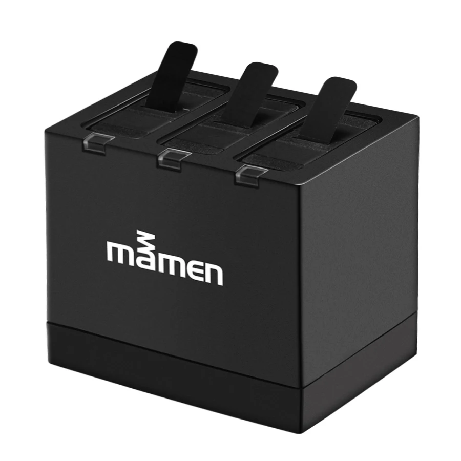 Mamen 3 шт. AHDBT-501 аккумулятор спортивный батарейный блок камеры с зарядным устройством type-C для GoPro Hero 5 6 7 черный аксессуары для спортивной экшн-камеры