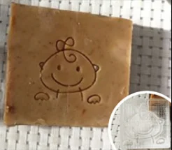 Детское Мыло ручной работы стандартное Мини Мыло diy печать глава - Цвет: size4x4CM