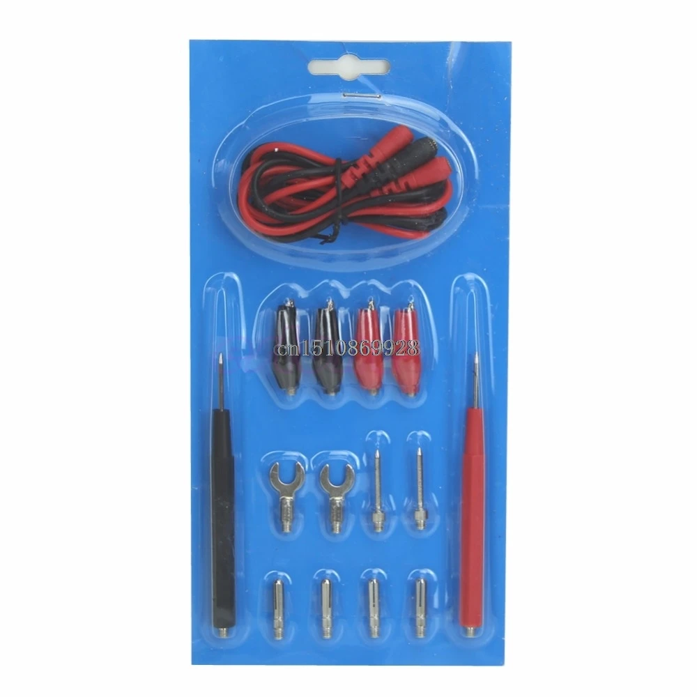 1Set Multifunction Digital Multimeter Probe Test Leads / Alligator Clip Test Kit