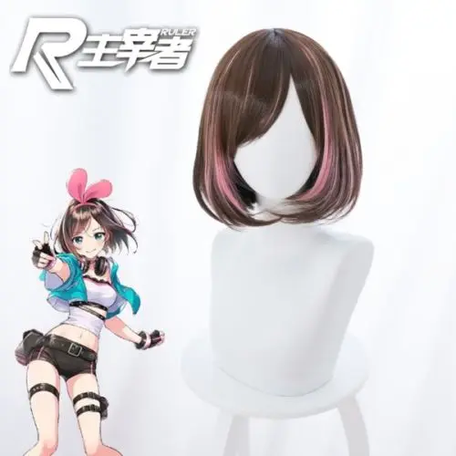 A.I.Channel Kizuna AI косплей парик для костюма | Тематическая одежда и униформа