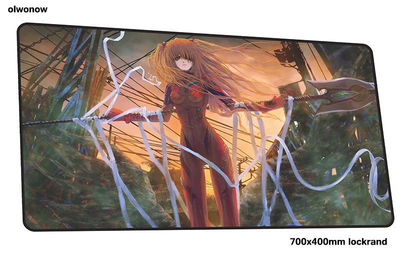 evangelion mouse pad gamer gel 700x400x2mm notbook mouse mat gaming mousepad large wrist rest pad mouse PC desk padmouse