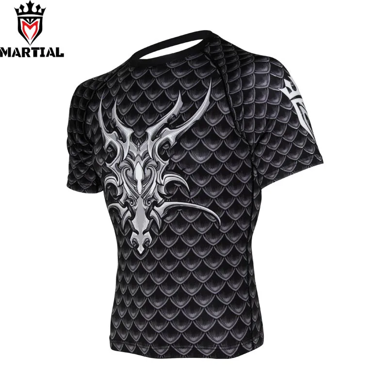 Боевые: Guardian of Dargon рубашки bjj rashguards рубашка для тренажерного зала Мужская