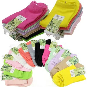 Носки женские из бамбукового волокна, модные брендовые спортивные, повседневные, Размеры 35-41, 5 парлот, 10 шт.