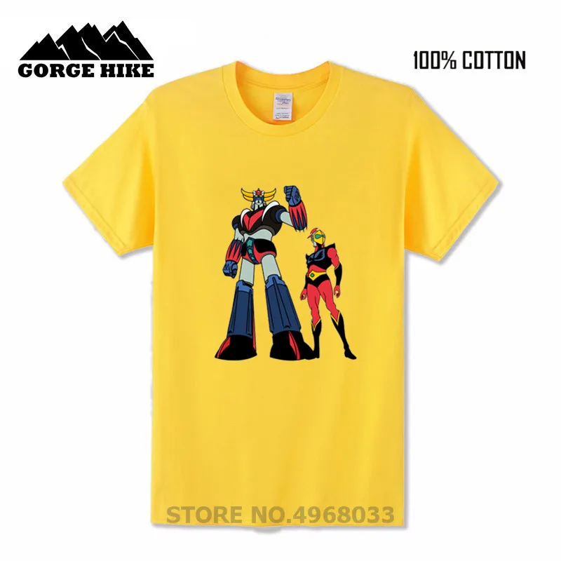 Японский аниме Mazinger Z 3D Футболка с принтом Hombre No Fade Grendizer Goldrake ufo робот размера плюс