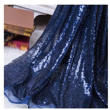 navy blue 25 цветов, 3 мм, ткань с блестками, блестящая, Радужная, однотонная, ткань с блестками, материал для одежды, бегунов, сумок, обуви, декора - Цвет: navy blue