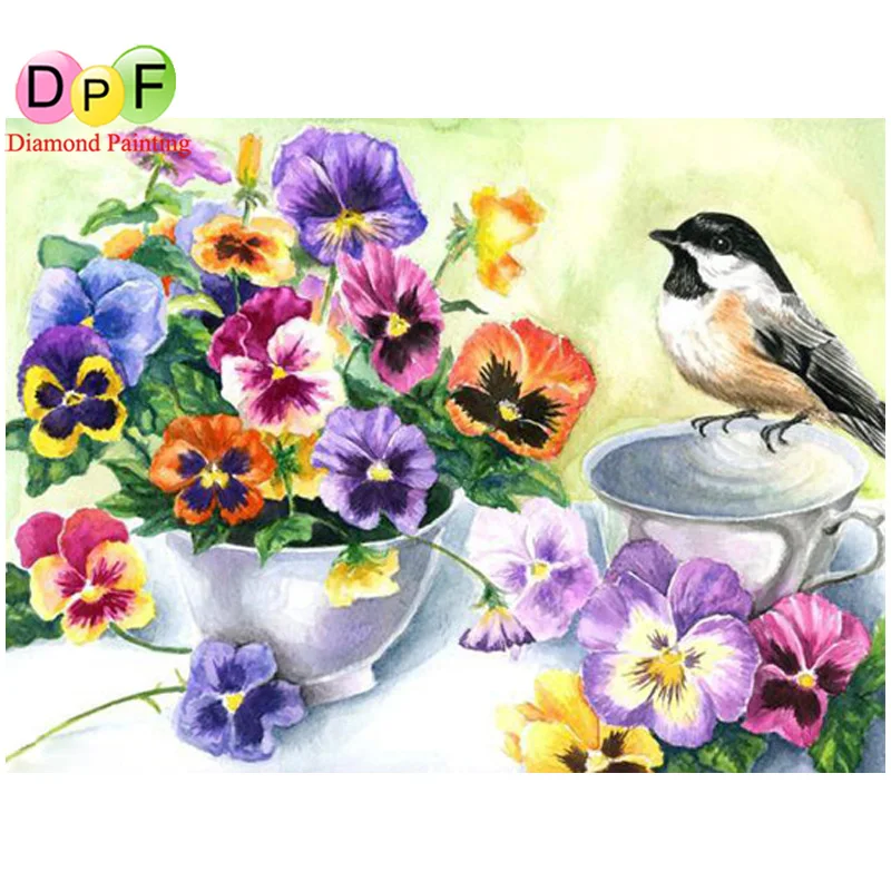 DPF Diy квадратный полностью алмазный картина Алмазная вышивка мозаика Алмазный