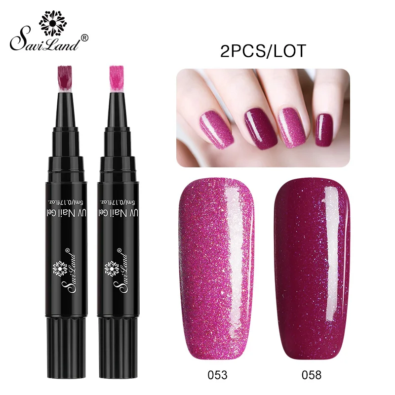 053 n 058 Soak off 3 шт./лот 3 в 1 гель для ногтей Лаки Ручка лак гель для ногтей one step лак Гибридный 60 Цвета УФ Гель-лак для нейл-арта инструменты - Цвет: 053 n 058
