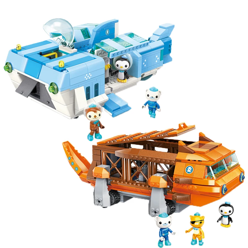 ENLIGHTEN Octonauts cartoon figure Barnacles Kwazii Shellington Dashi Tweak peso building blocks | Игрушки и хобби