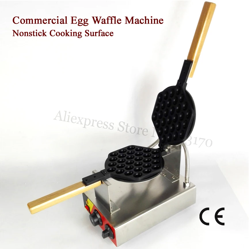 

Electric Egg Waffle Maker Quality Egg Puff Waffle Baker Machine 220V/110V with Temperature Controller Timer 1400W