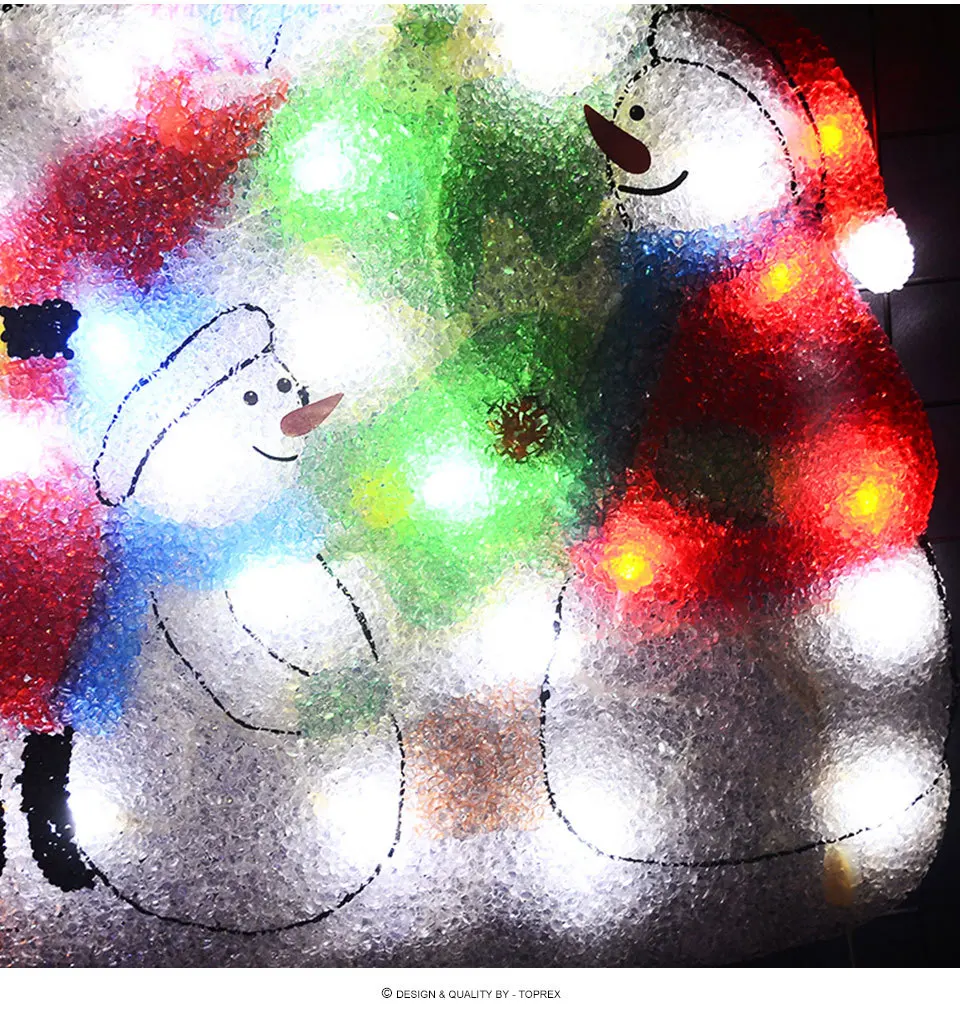 2D Рождество Санта Клаус и снеговик фестиваль огни-21 В. Высокий navidad кафе бар вывеска Висячие вывески настенные украшения
