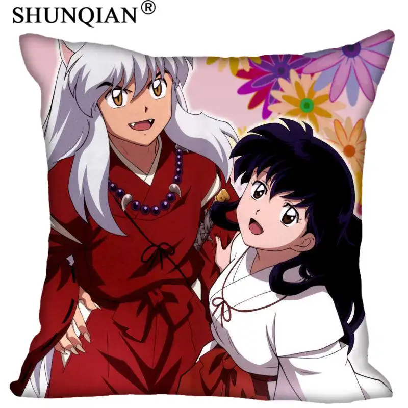 Pillowcase Пользовательский Inuyasha наволочка молнии с двух сторон 35x35 см 40x40 см 45x45 см 50x50 см 60x60 см пользовательские ваш образ - Цвет: Pillowcase
