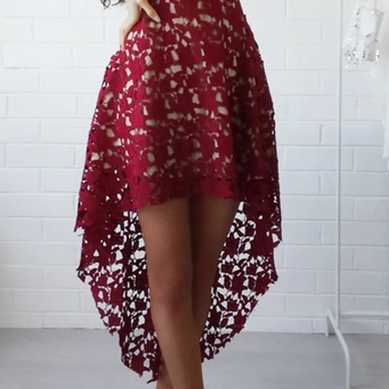 Сексуальное кружевное платье на бретельках с v-образным вырезом Vestido De Festa женское