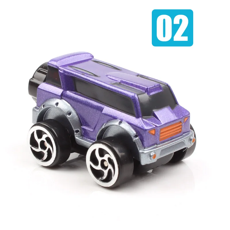 02 Purple 1: 64 масштаб дешевые детские корги Мини монстр грузовик atv авто литой автомобиль модели автомобилей игрушка подарок для детей мальчиков играть колеса бесплатно - Цвет: 02 Purple