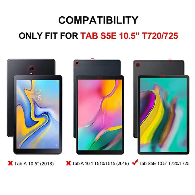 Чехол для samsung Galaxy Tab S5e ультра тонкий умный складной чехол SM T720 T725 (LTE) 10 5