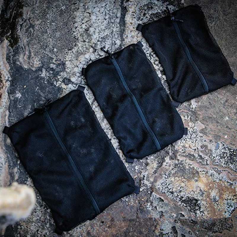EmersonGear EDC сетчатая сумка на молнии тактическая флисовая аксессуары для