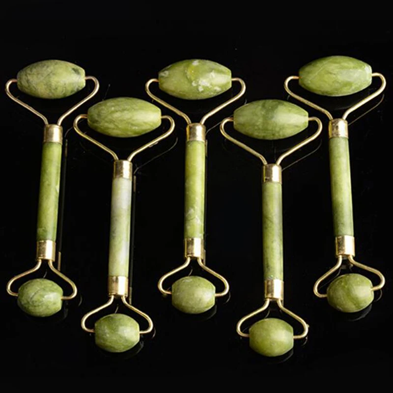 

Face Body Head Foot Nature massage Tool Face massage Hot Portable Pratical Jade Facial Massage Roller Healthy