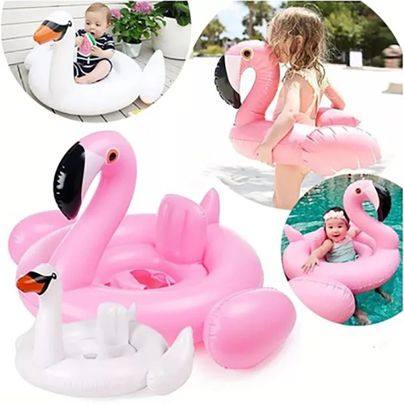 

Детский Плавающий поплавок, детское сиденье, надувной плавательный круг в форме фламинго, лебедя, летняя детская игрушка для бассейна