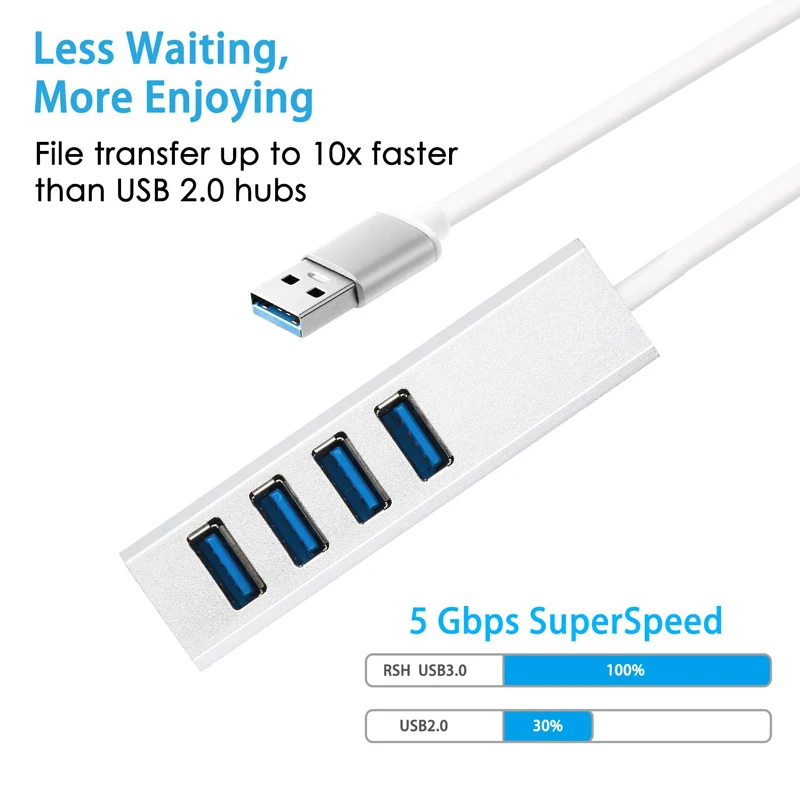 Алюминиевый USB 3 0 концентратор USB-C Type-C адаптер с микро интерфейсом питания для