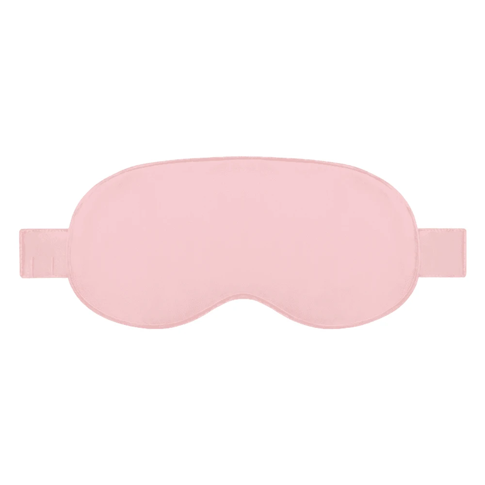 Pink Маска для глаз с подогревом сна графеновая Шелковая Маска для век с подогревом 3 уровня интеллектуальный контроль температуры повязка для глаз для отдыха в путешествии маска - Цвет: Pink