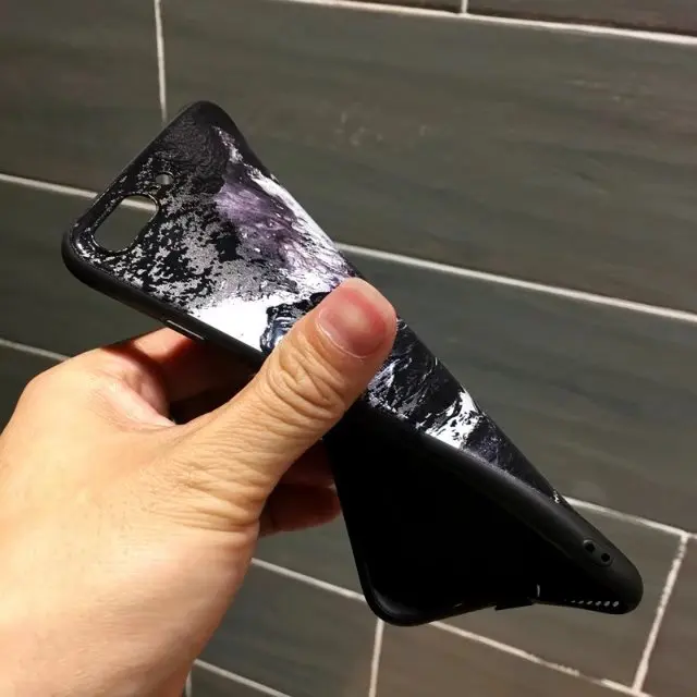 Новый дизайн Моды Ласточки Волны маслом Pattern Мягкий ТПУ Задняя крышка Для iPhone 6 s