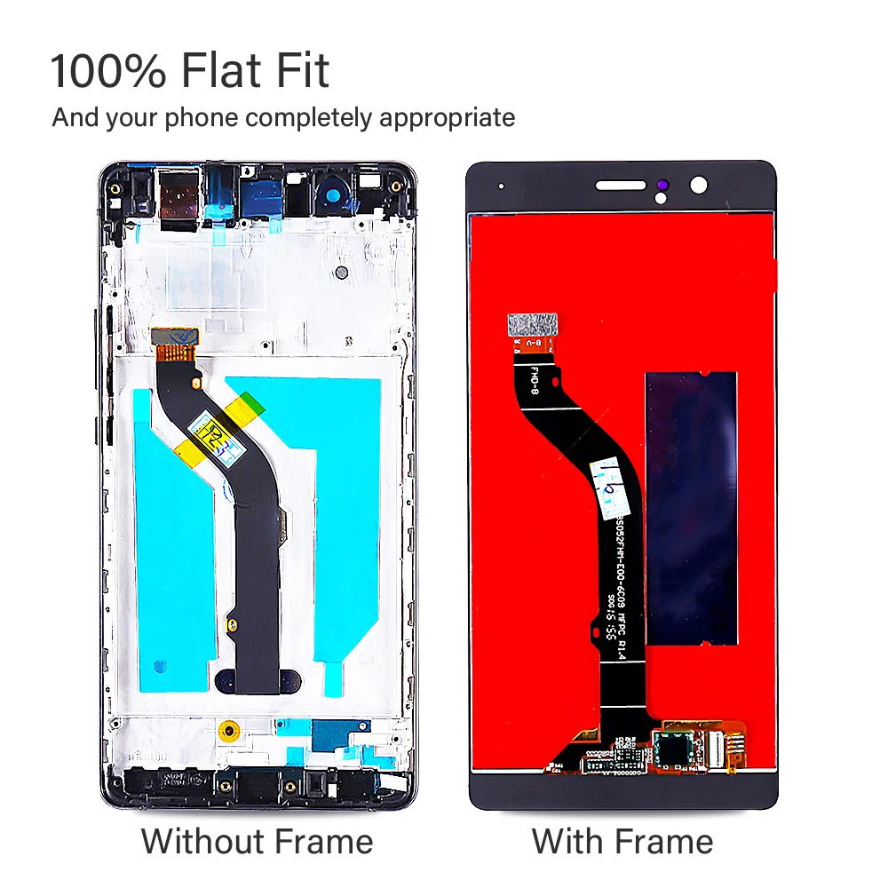 ЖК дисплей для 5 2 &quothuawei P9 Lite/G9 с сенсорным экраном дигитайзер заменой рамы в