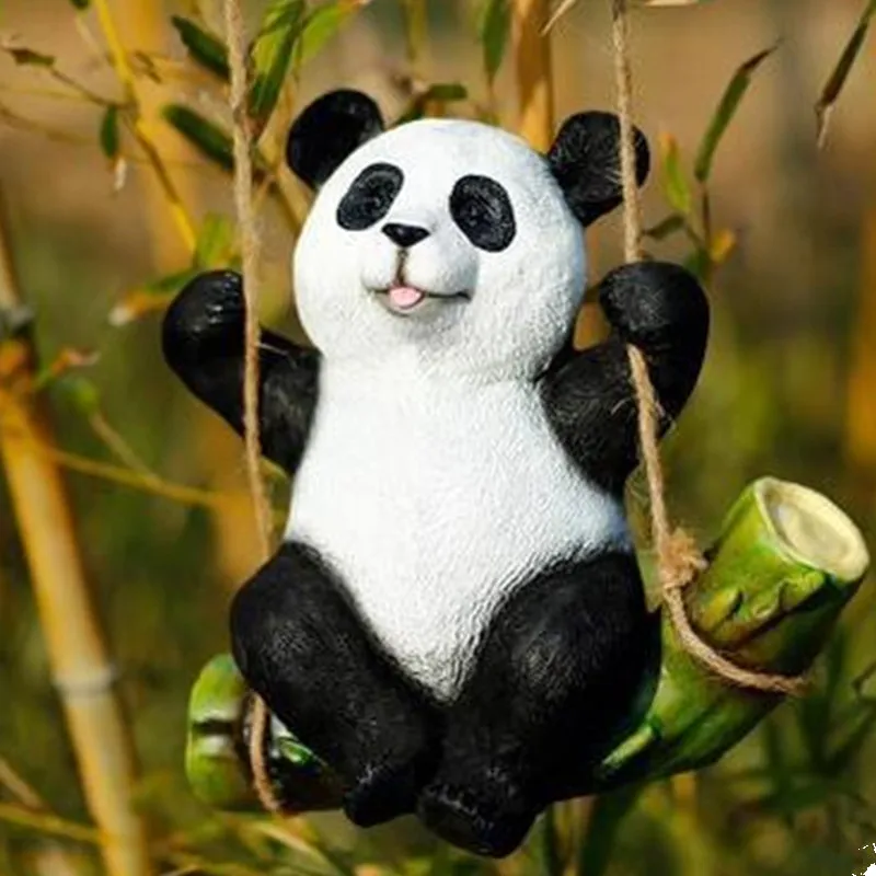 

Simulation Animal Panda Koala Colophony Crafts European Style Courtyard Decoration Tree Hang Act The Role Ofing G1056