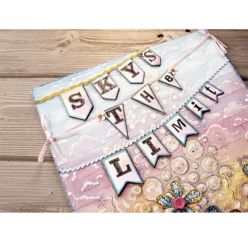 Набор бирок металлические трафареты в форме этикеток тиснение для альбома