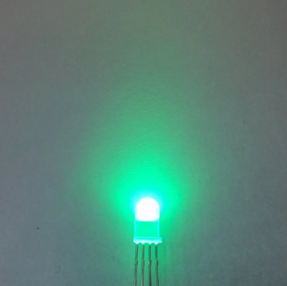 Бесплатная доставка 50 шт./лот LED 5 мм Общий Анод RGB 4Pin трехцветные диоды f5 диффузный