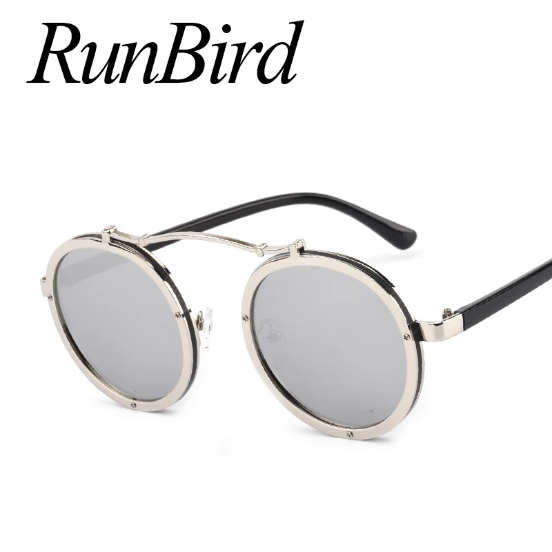 Популярные винтажные круглые металлические солнцезащитные очки в стиле