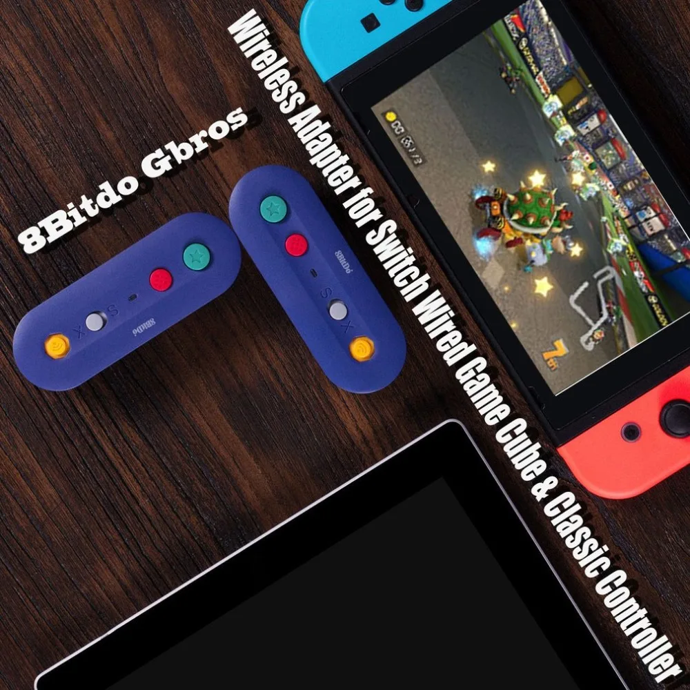 8bitdo Gbros Беспроводной адаптер для переключатель/PC проводной GameCube и классический контроллер GC для переключения