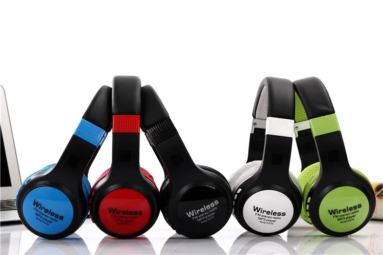 Складной Беспроводной Bluetooth наушники с микрофоном Поддержка SD карта fm радио MP3