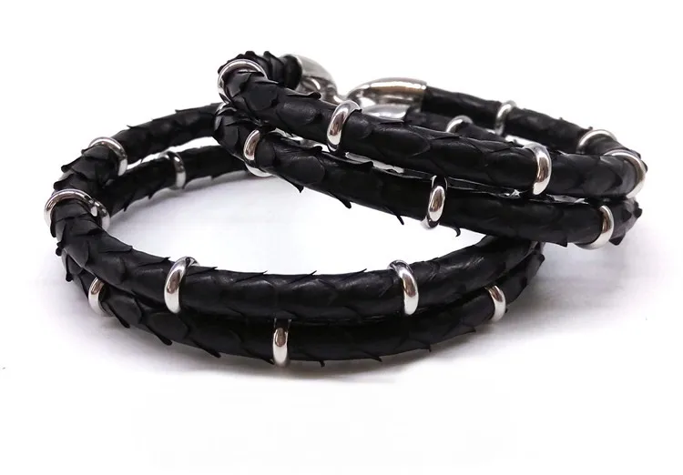 BC роскошный мужской браслет из кожи питона|men bangle|bangle menluxury bangle |