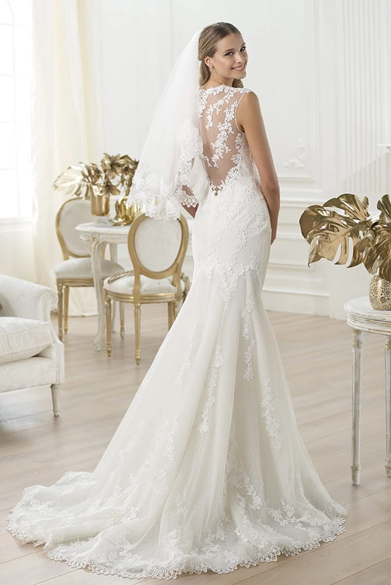 Vestido de noiva пикантное свадебное платье Кружевное белое для брак Невеста платья vestido