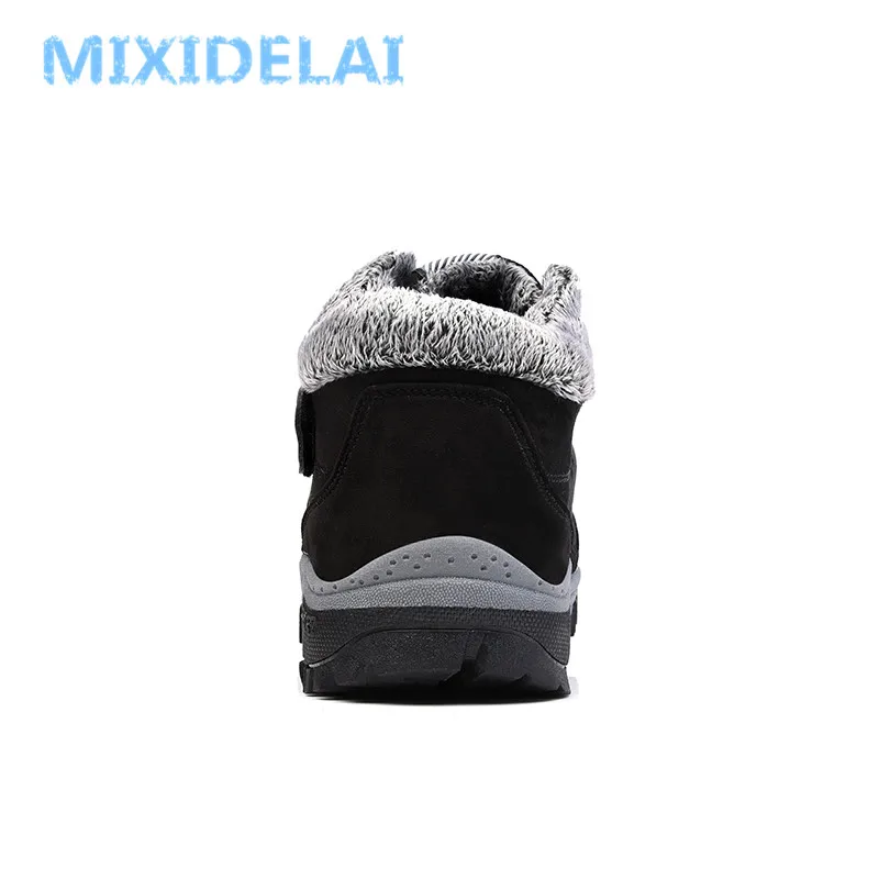 MIXIDELAI/мужские ботинки; зимние теплые ботинки с плюшем; повседневные мужские зимние ботинки; Рабочая обувь; Мужская обувь; Модные ботильоны; размеры 39-44