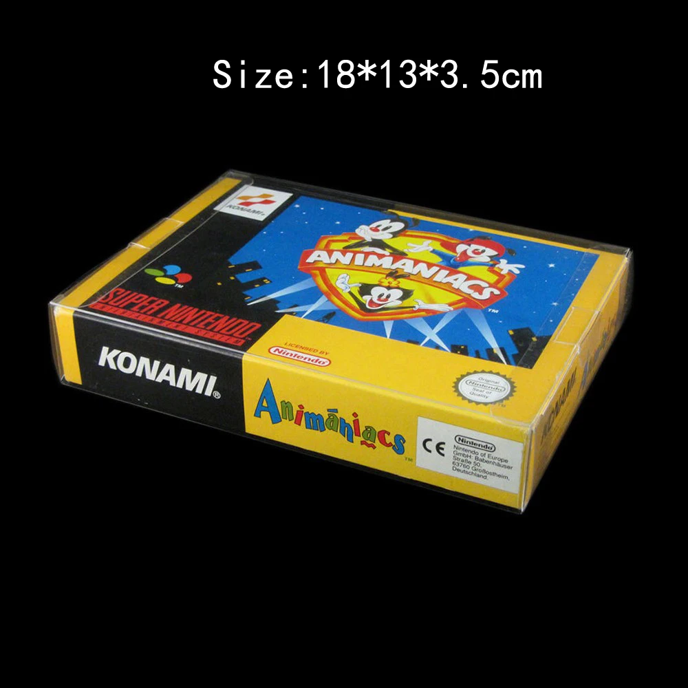 Прозрачный чехол для игровой приставки SNES N64 10 шт./лот защитный игр CIB пластиковая