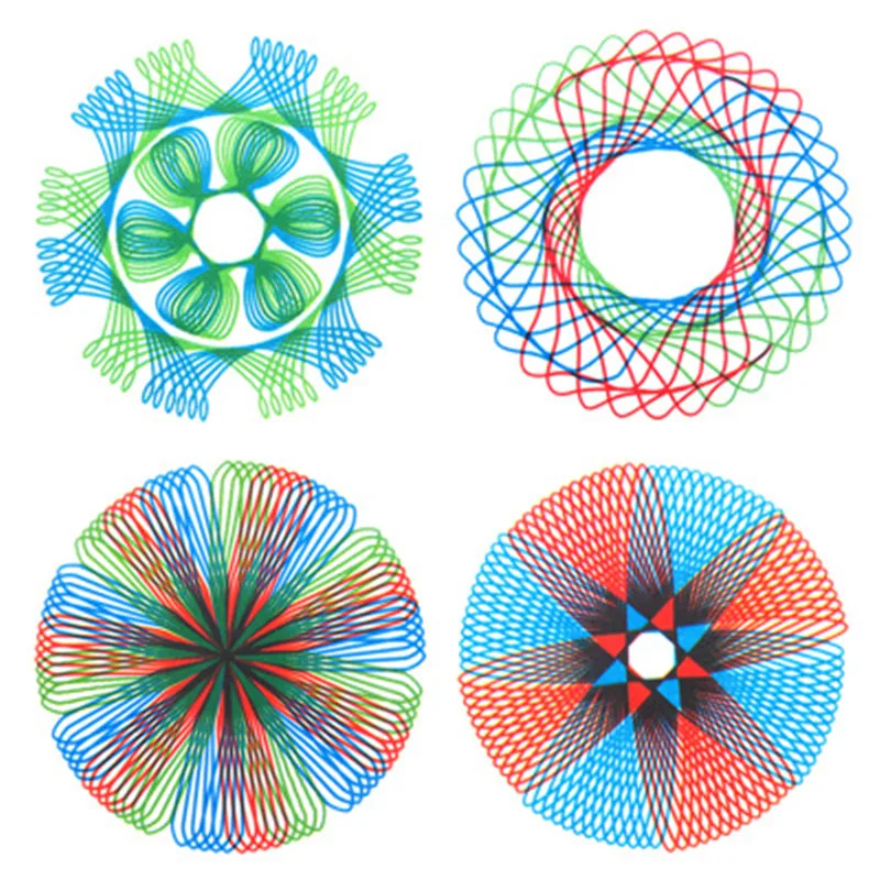 Baby Drawing Toys Set Children Multi-function Painting Puzzle Spirograph Geometric Ruler Drafting Tool Learning Art for Kid | Игрушки и