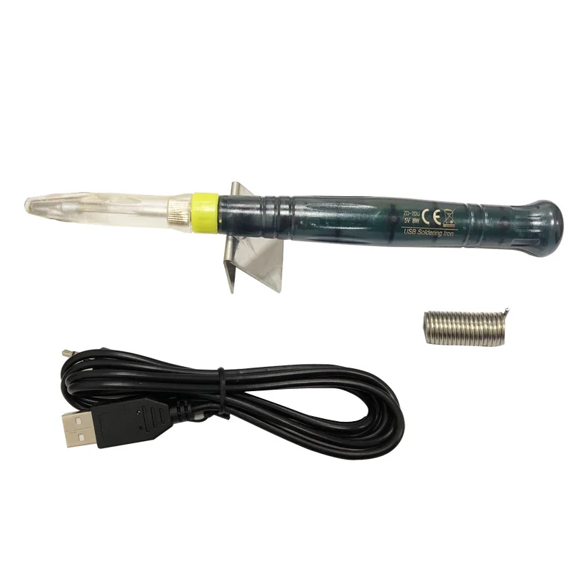 5V 8 W паяльник USB кабель для зарядки Паяльник Мини Портативный аккумулятор с 50g