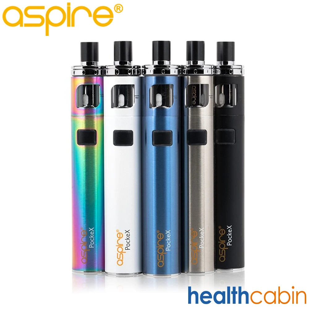 Aspire pockex Карманный AIO вейп ручка комплект 2 мл испаритель 1500 мАч встроенный